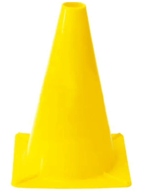 Lehký dopravní kužel 50 cm - žlutý