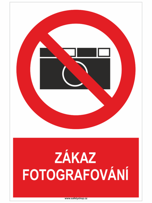 ZÁKAZ FOTOGRAFOVÁNÍ dle 178/2025 Sb
