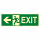 EXIT vlevo - fotoluminiscenční
