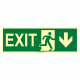 EXIT nad dveře - fotoluminiscenční